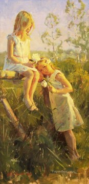 Lovely Little Girl 9 impresionismo Pinturas al óleo